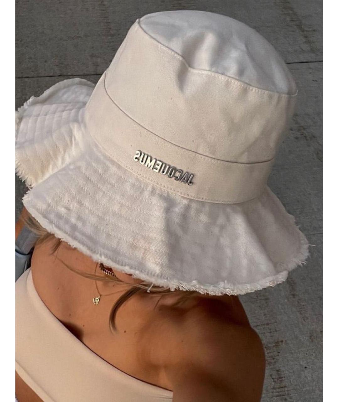 JACQUEMUS Бежевая хлопковая панама, фото 7