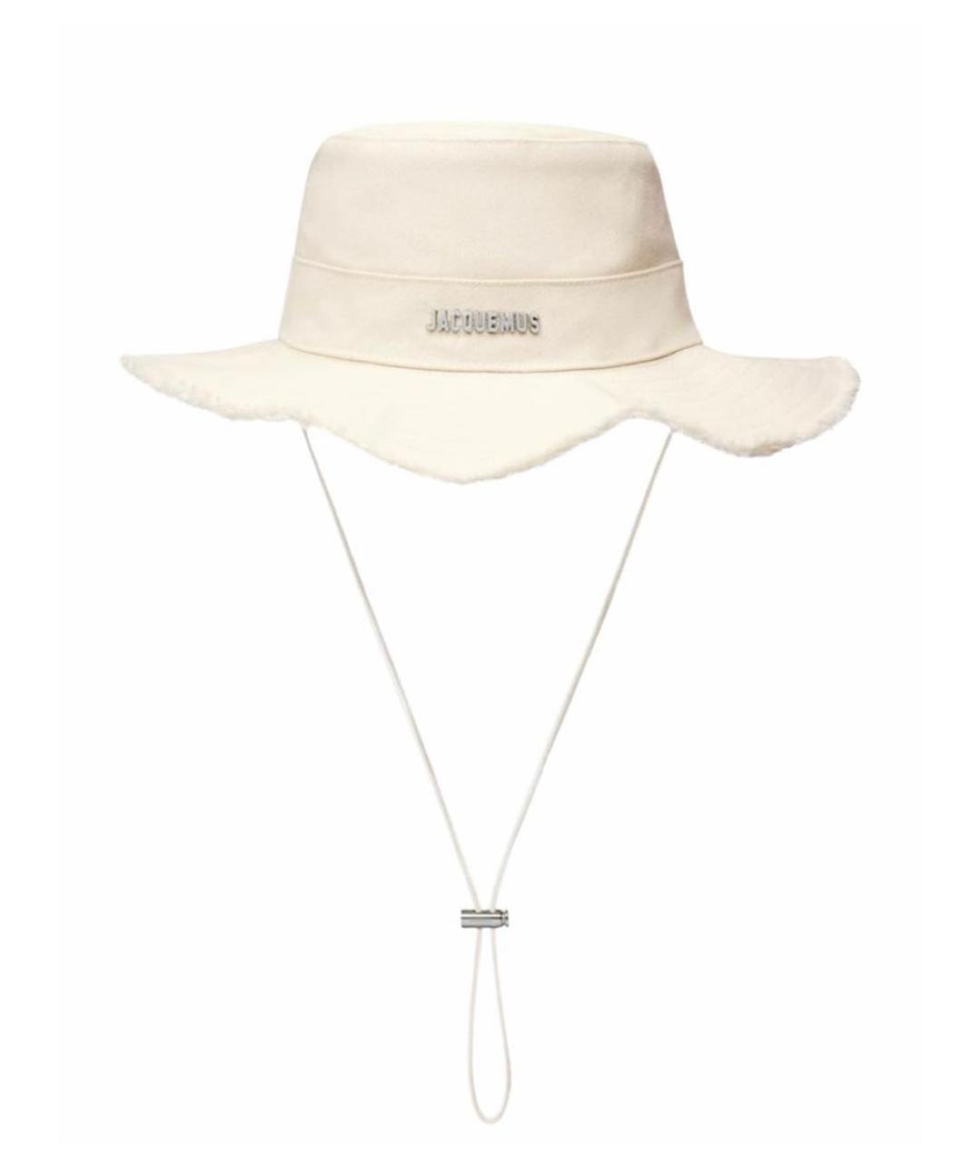 JACQUEMUS Бежевая хлопковая панама, фото 9