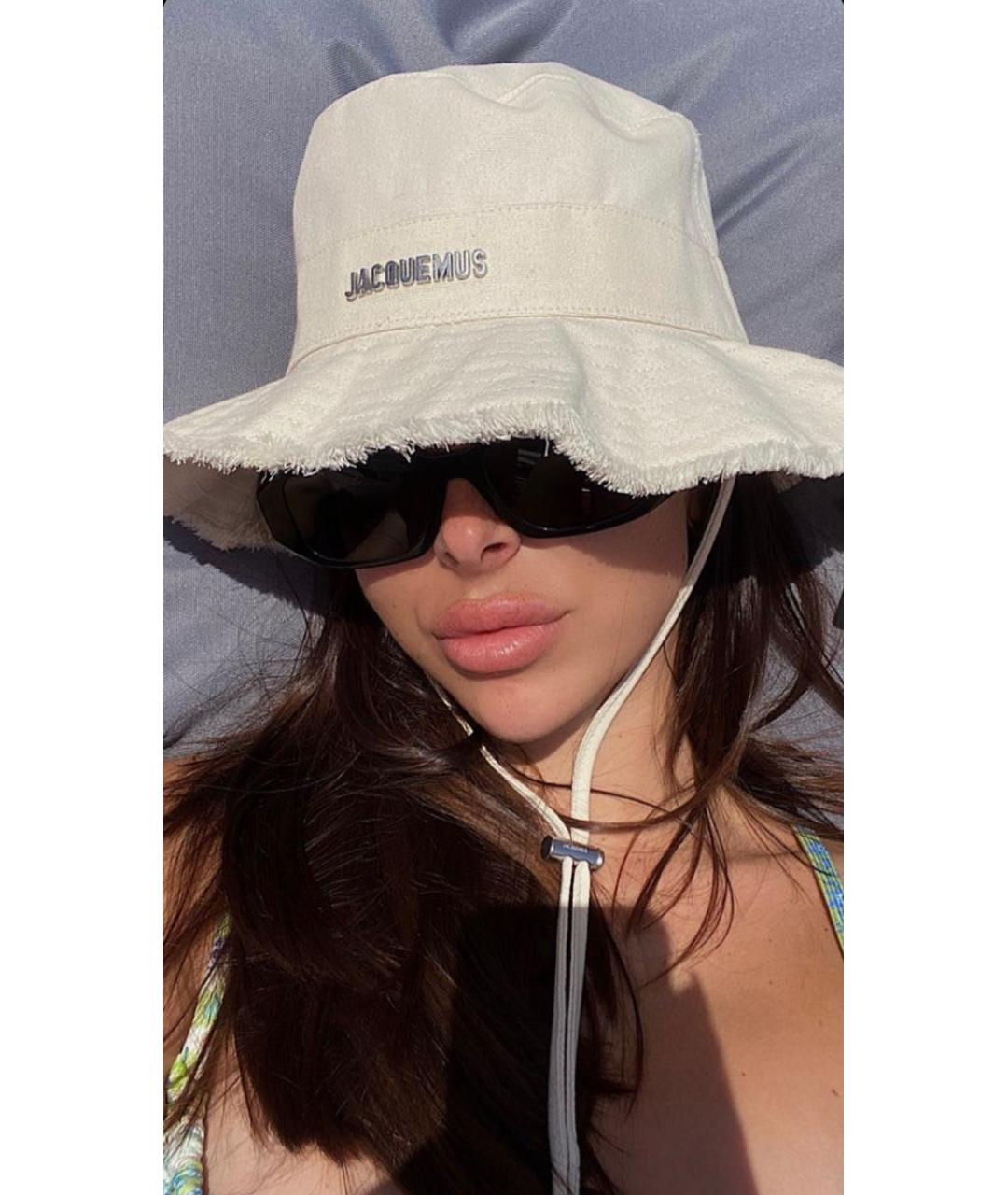 JACQUEMUS Бежевая хлопковая панама, фото 6