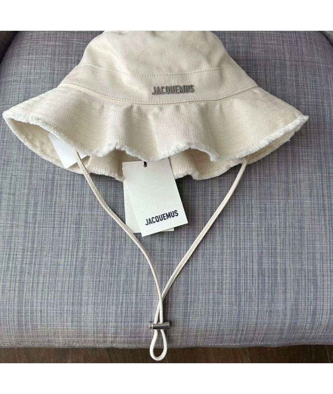 JACQUEMUS Бежевая хлопковая панама, фото 2