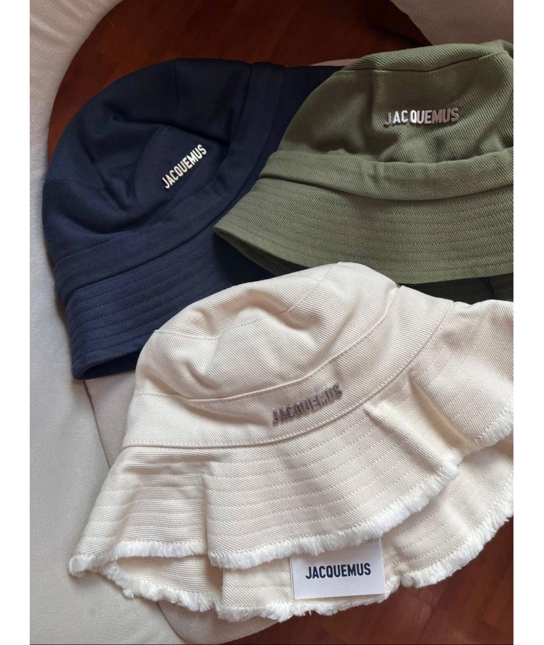 JACQUEMUS Бежевая хлопковая панама, фото 5