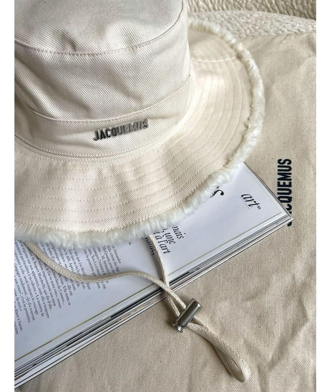 JACQUEMUS Бежевая хлопковая панама, фото 4