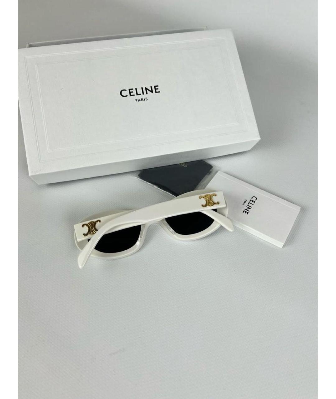 CELINE Белые солнцезащитные очки, фото 4
