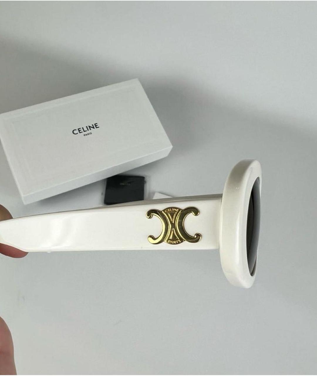 CELINE Белые солнцезащитные очки, фото 7