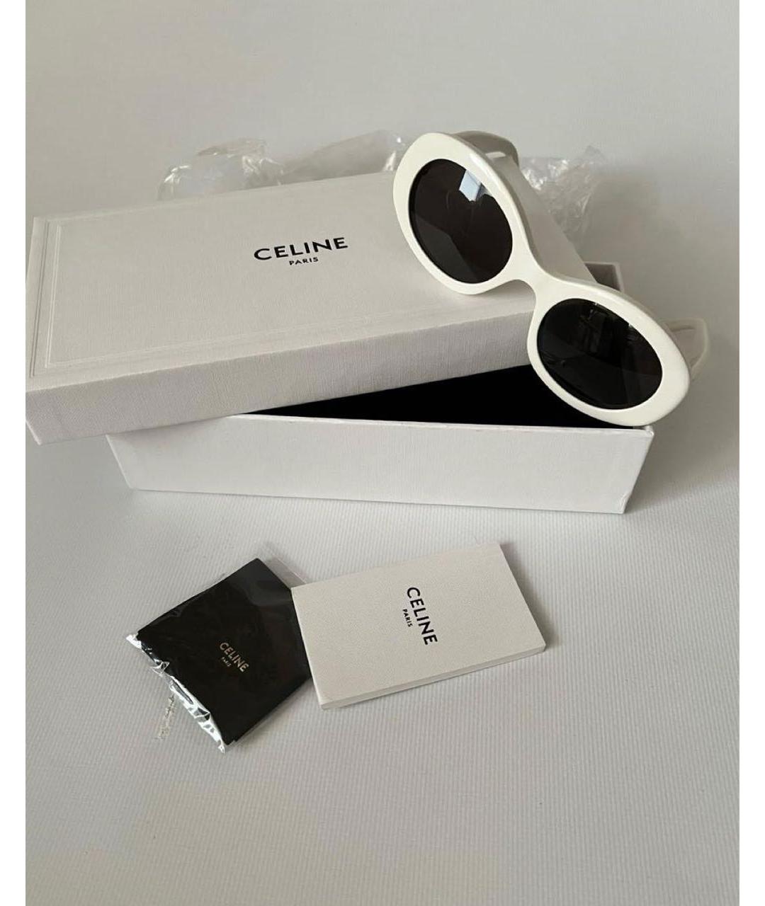CELINE Белые солнцезащитные очки, фото 6