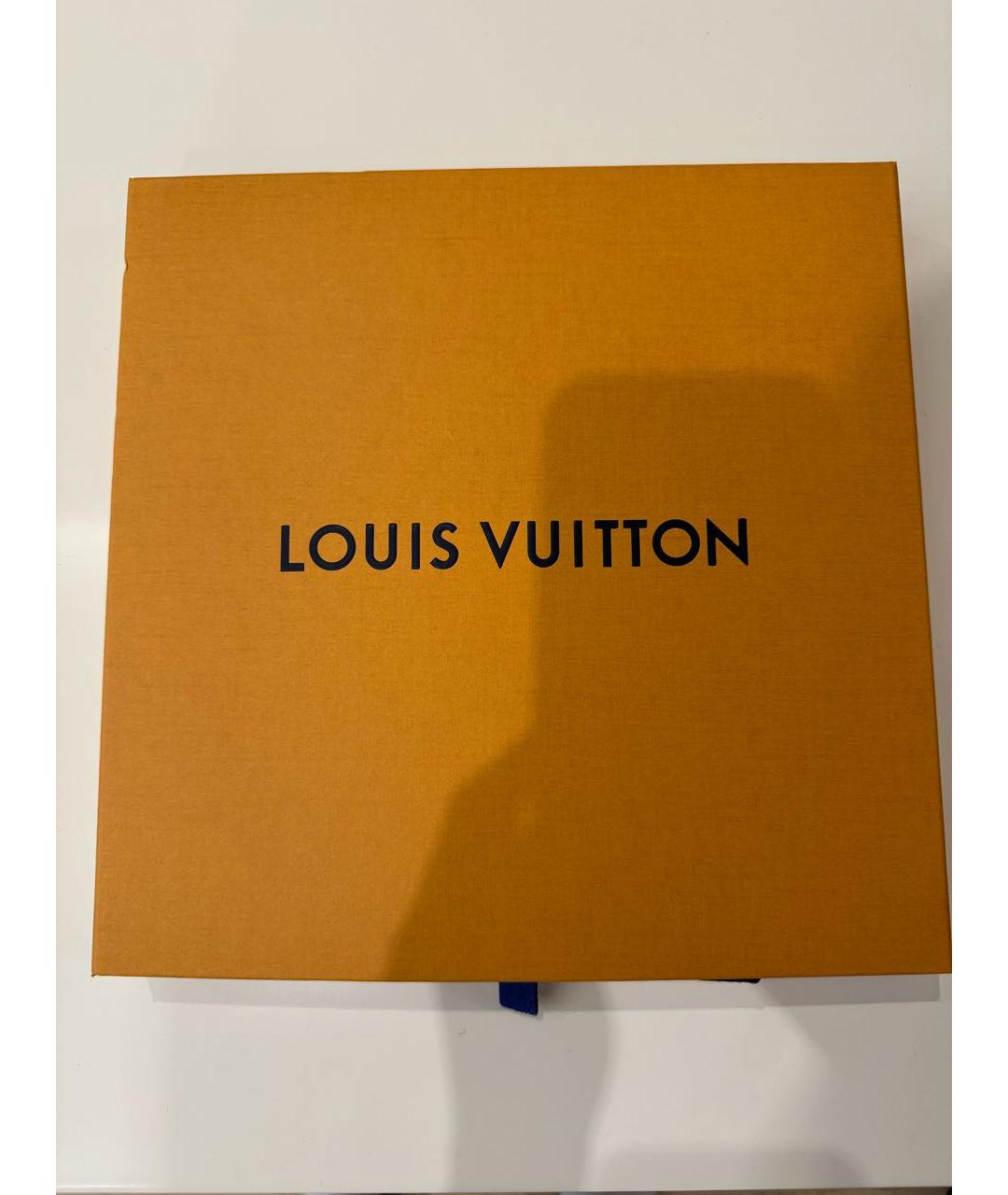 LOUIS VUITTON Коричневый платок, фото 4