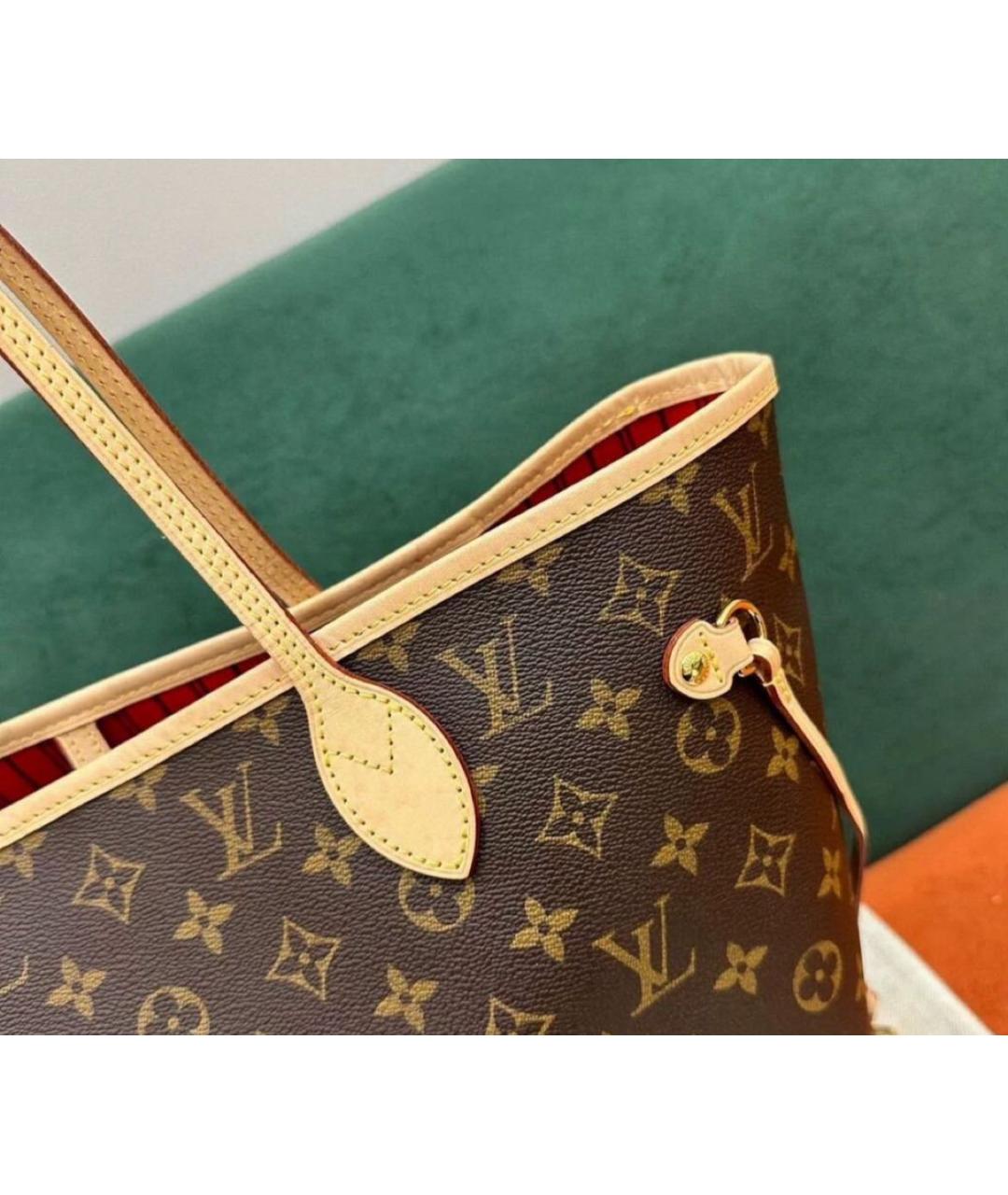 LOUIS VUITTON Коричневая сумка тоут, фото 7