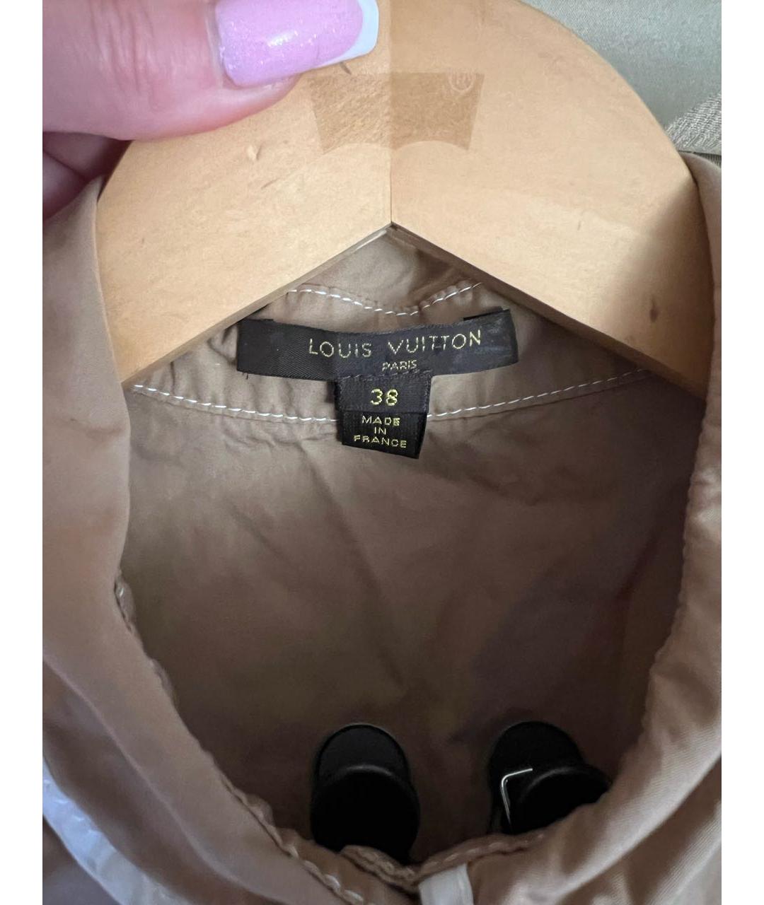 LOUIS VUITTON Бежевое хлопковое повседневное платье, фото 3