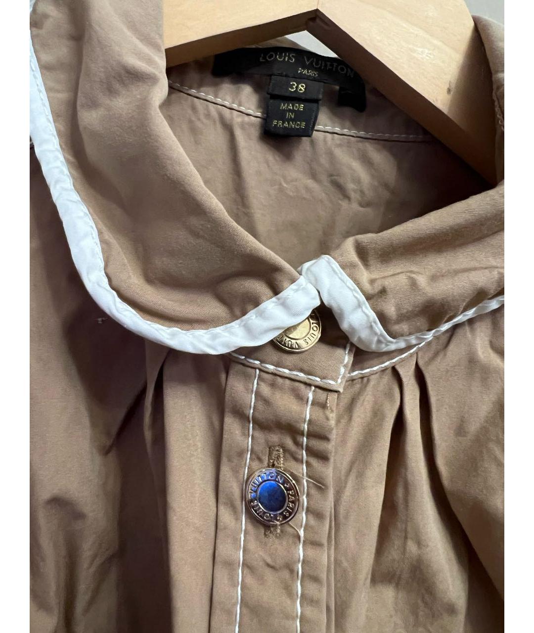 LOUIS VUITTON Бежевое хлопковое повседневное платье, фото 7