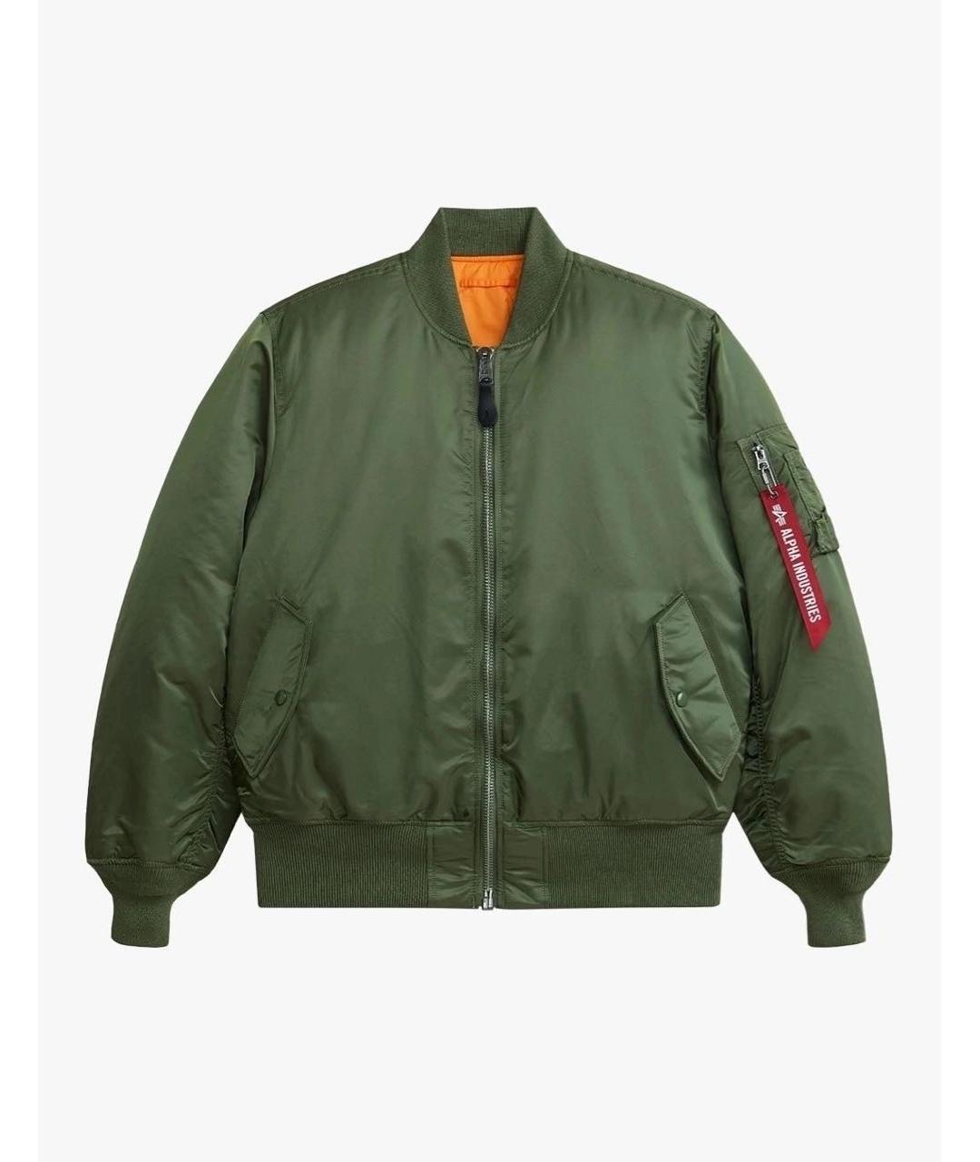 ALPHA INDUSTRIES Хаки полиэстеровая куртка, фото 9