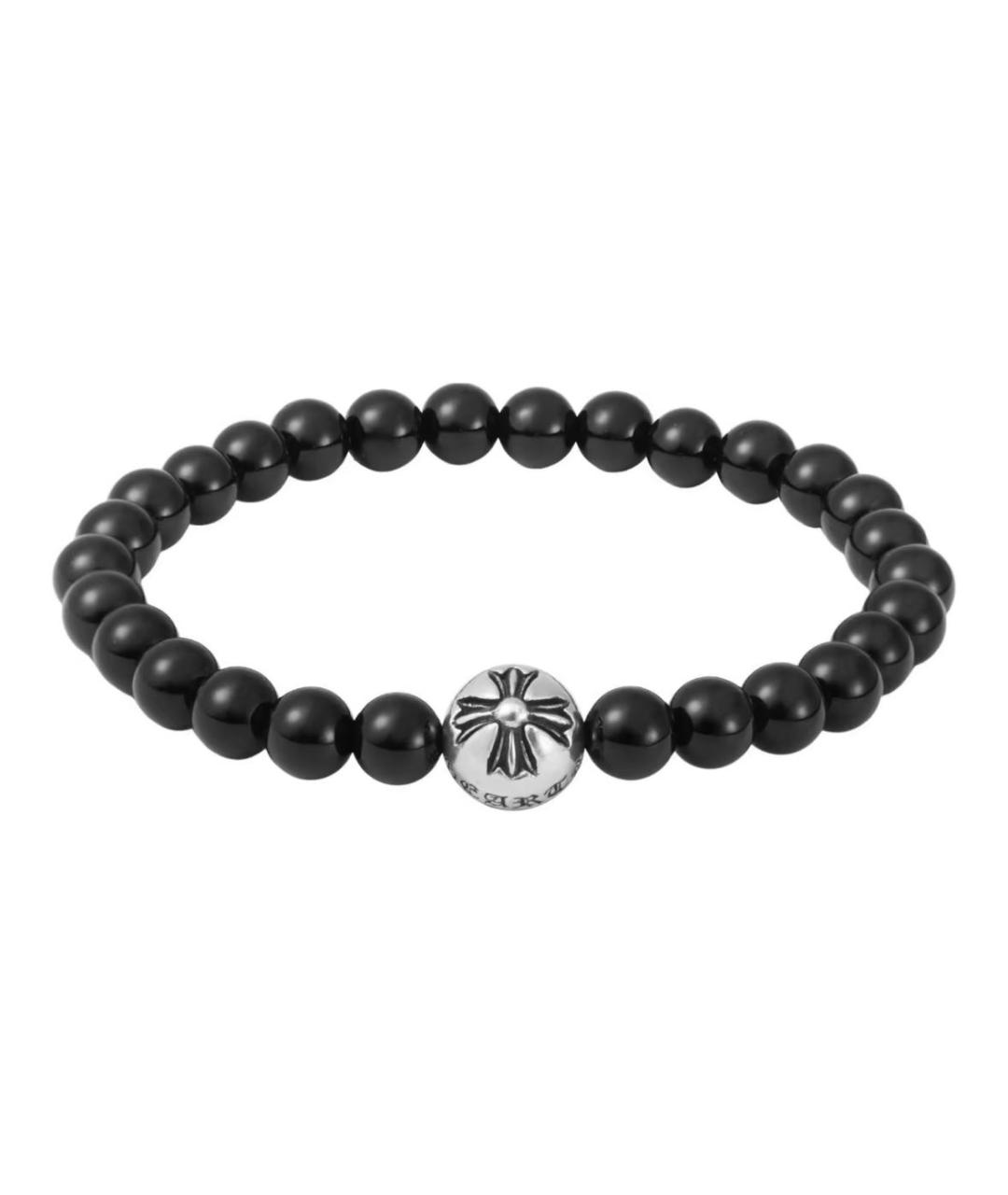 CHROME HEARTS Черный серебряный браслет, фото 5