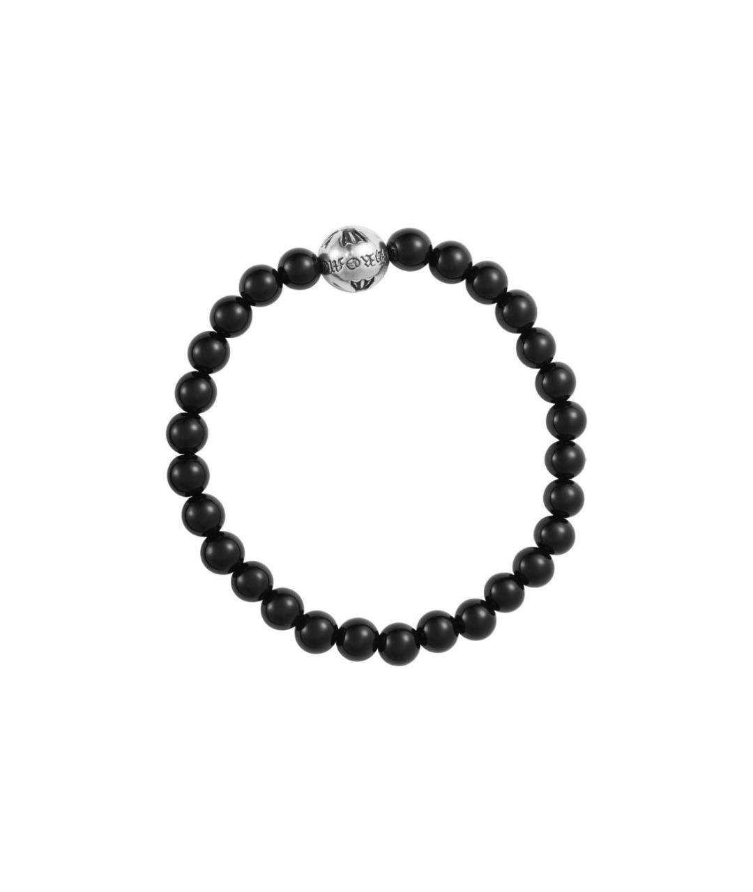 CHROME HEARTS Черный серебряный браслет, фото 2