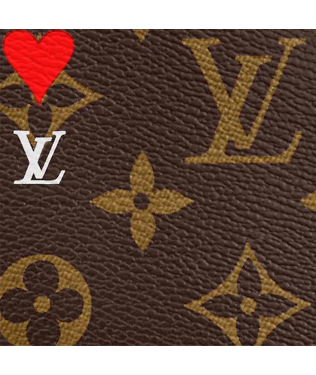 LOUIS VUITTON Коричневая кожаная сумка через плечо, фото 5