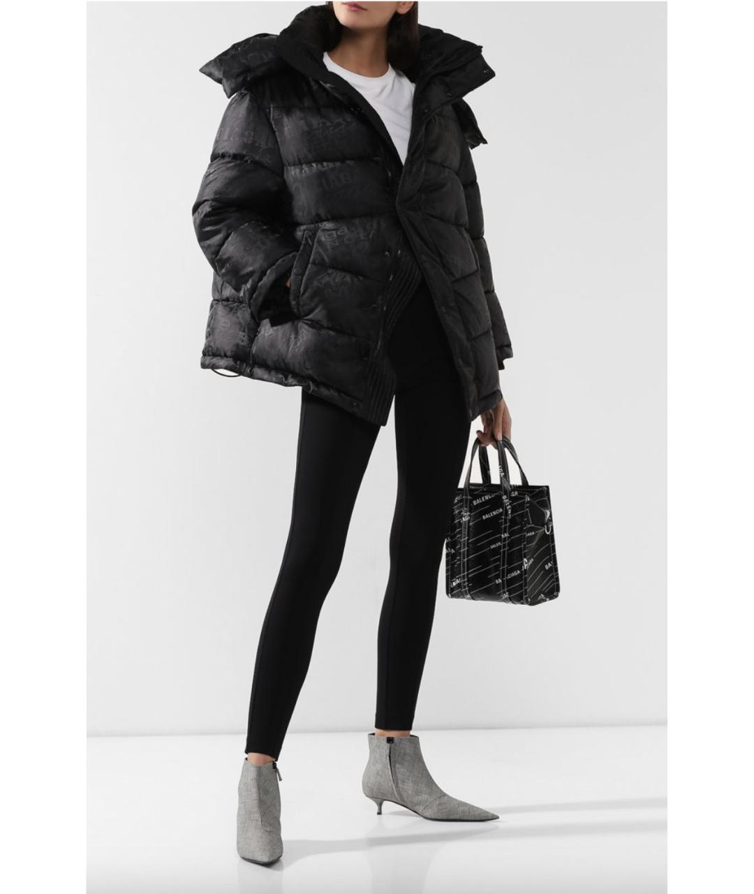 BALENCIAGA Черная полиэстеровая куртка, фото 7