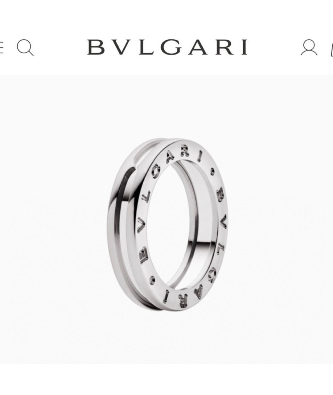 BVLGARI Белое кольцо из белого золота, фото 6