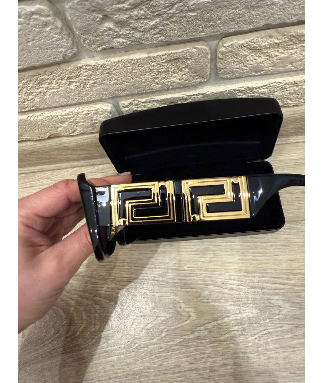 VERSACE Черные солнцезащитные очки, фото 4