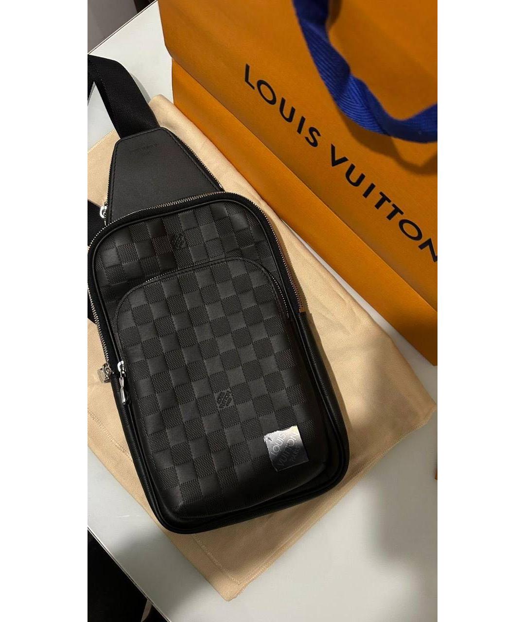 LOUIS VUITTON Черная поясная сумка, фото 2