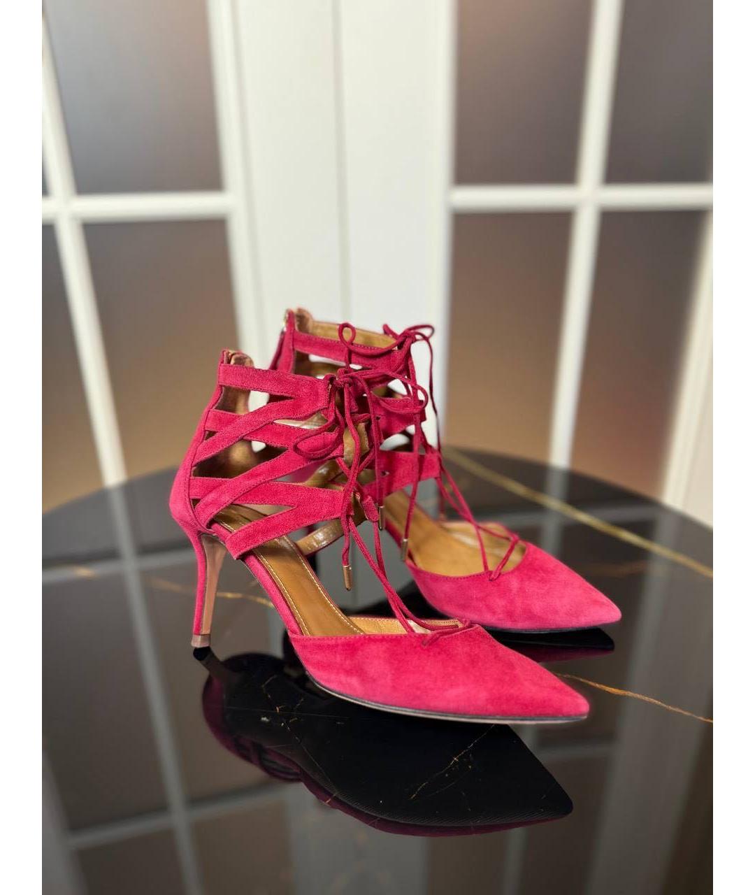 AQUAZZURA Розовые босоножки, фото 6