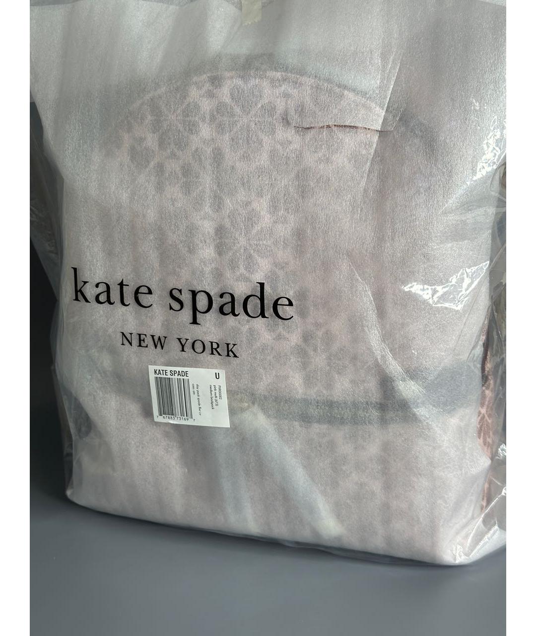 KATE SPADE Бежевый жаккардовый рюкзак, фото 6