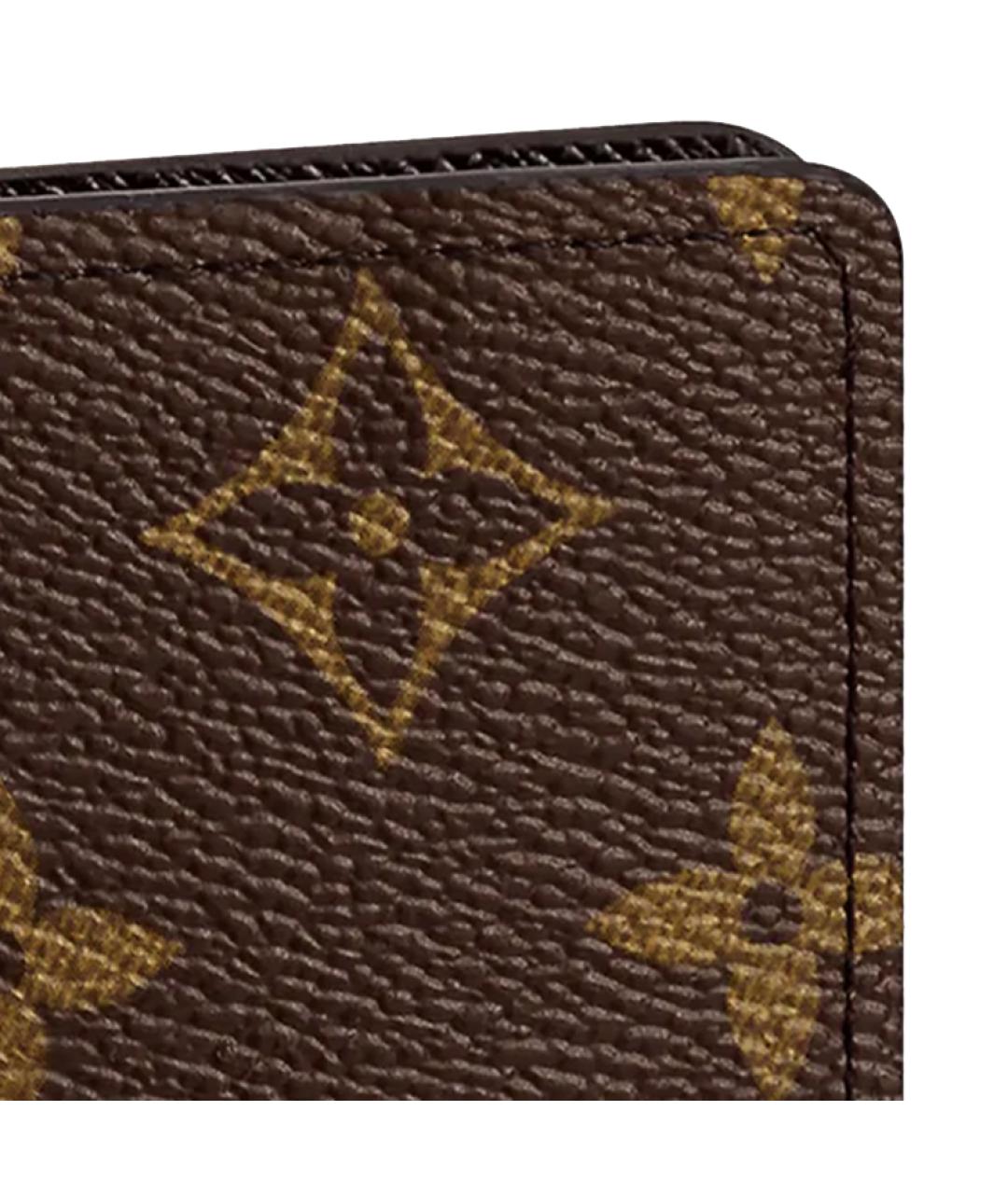 LOUIS VUITTON Коричневый кошелек, фото 6