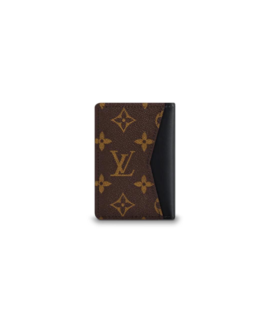 LOUIS VUITTON Коричневый кошелек, фото 3