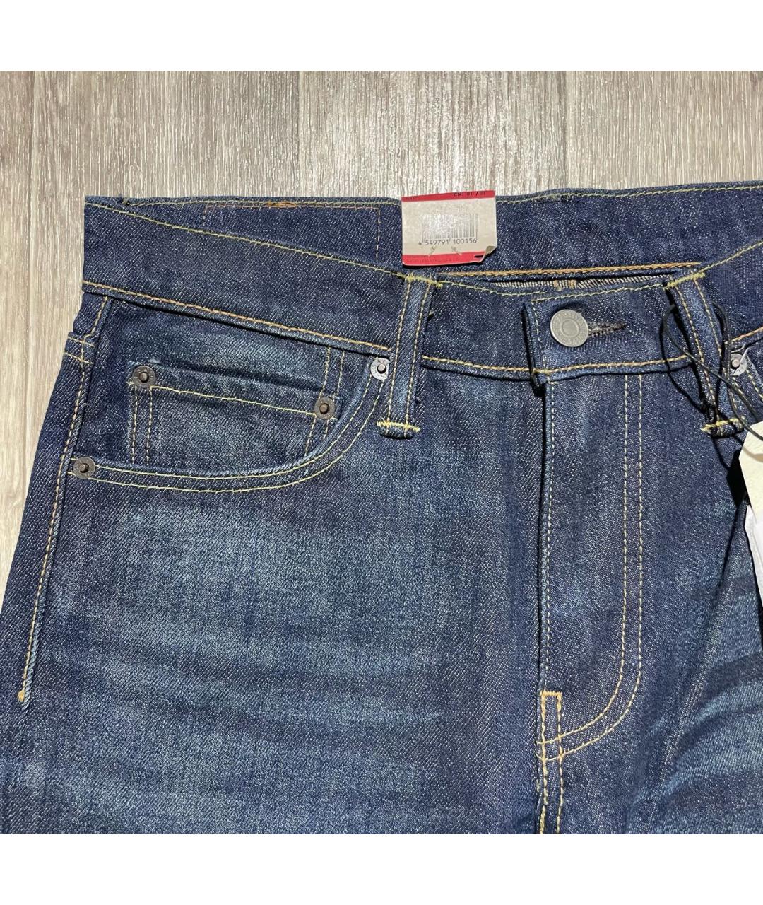 LEVI'S Темно-синие хлопковые джинсы скинни, фото 4