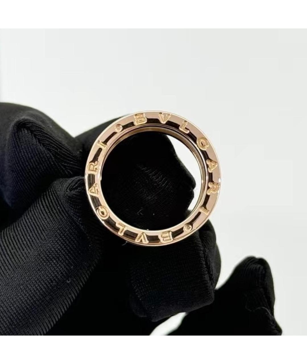 BVLGARI Белое кольцо из розового золота, фото 4