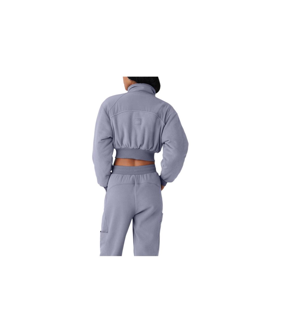 ALO YOGA Серая хлопковая спортивная куртка, фото 2