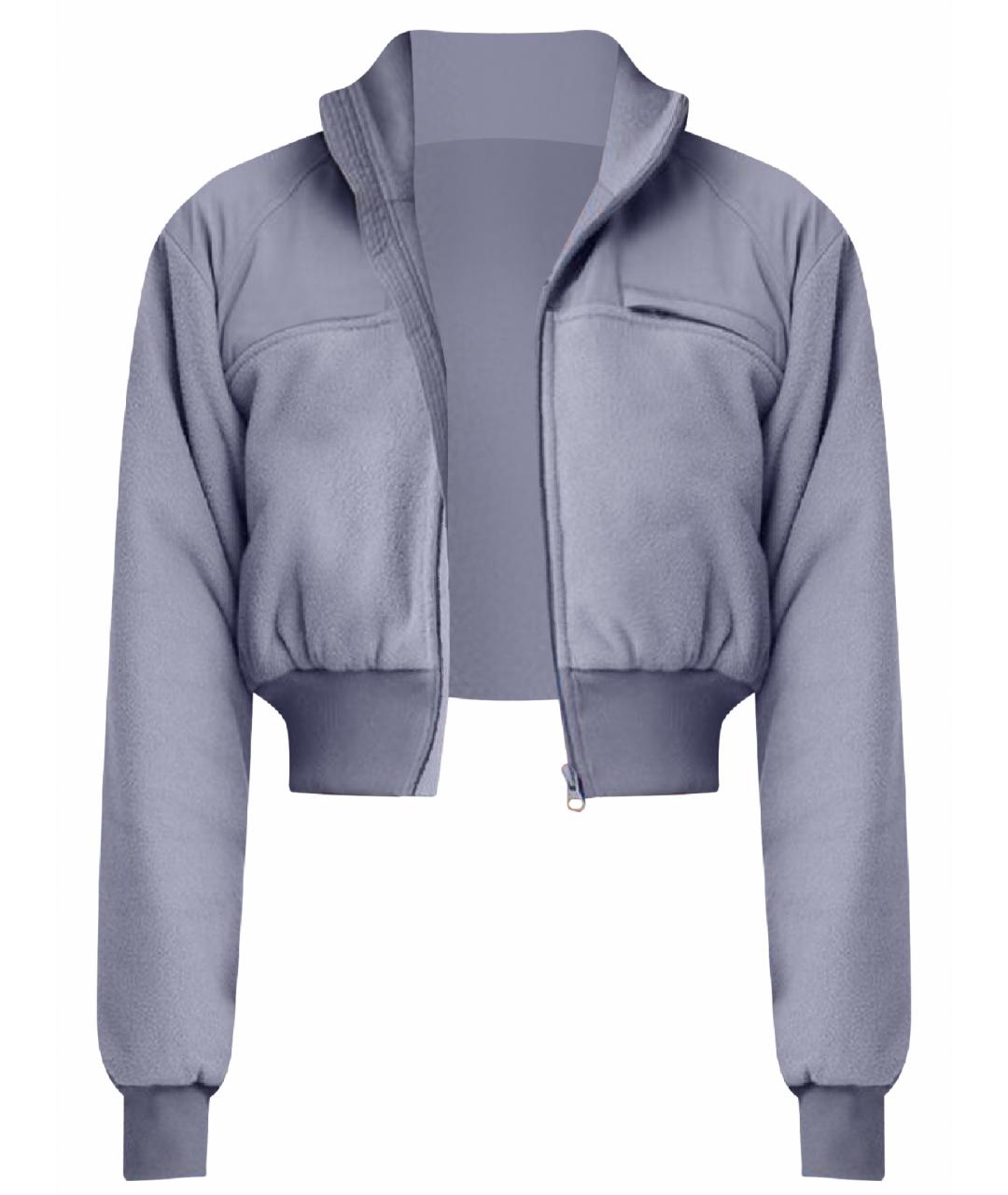 ALO YOGA Серая хлопковая спортивная куртка, фото 1