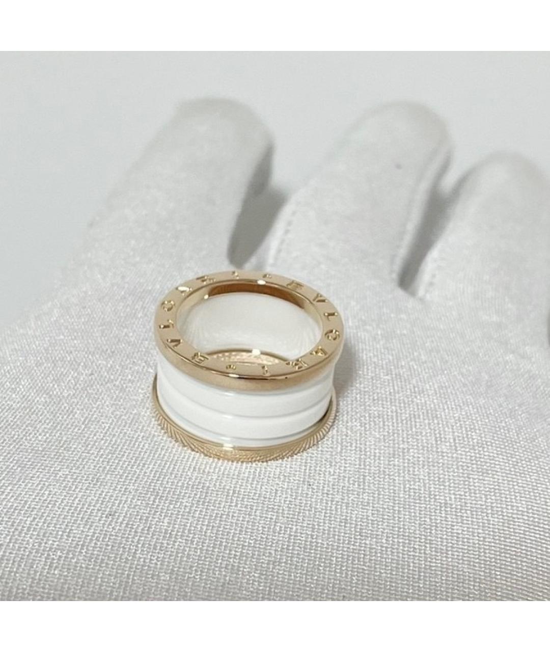 BVLGARI Белое кольцо из розового золота, фото 3