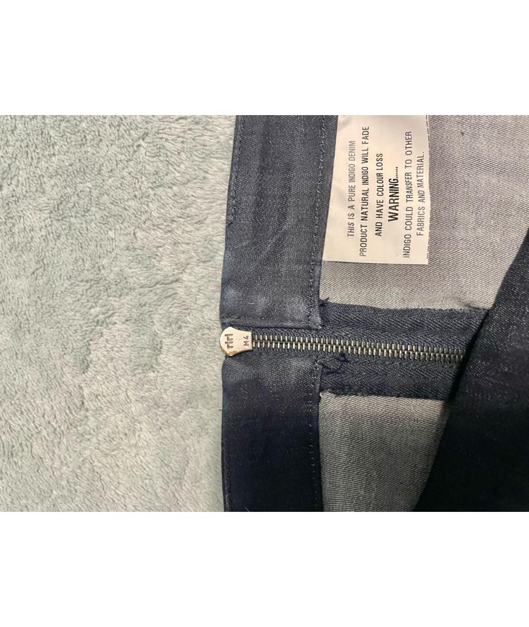 PRADA Темно-синяя хлопковая юбка миди, фото 4