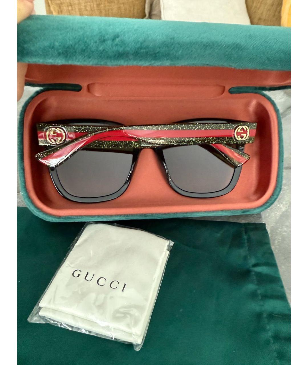 GUCCI Пластиковые солнцезащитные очки, фото 3