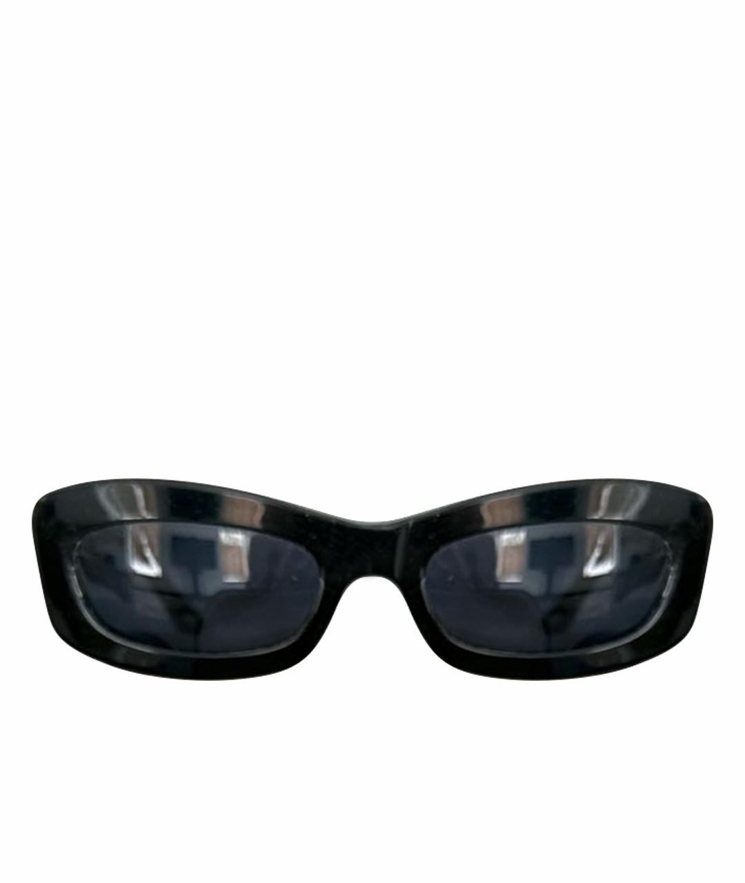 CHANEL Черные пластиковые солнцезащитные очки, фото 1