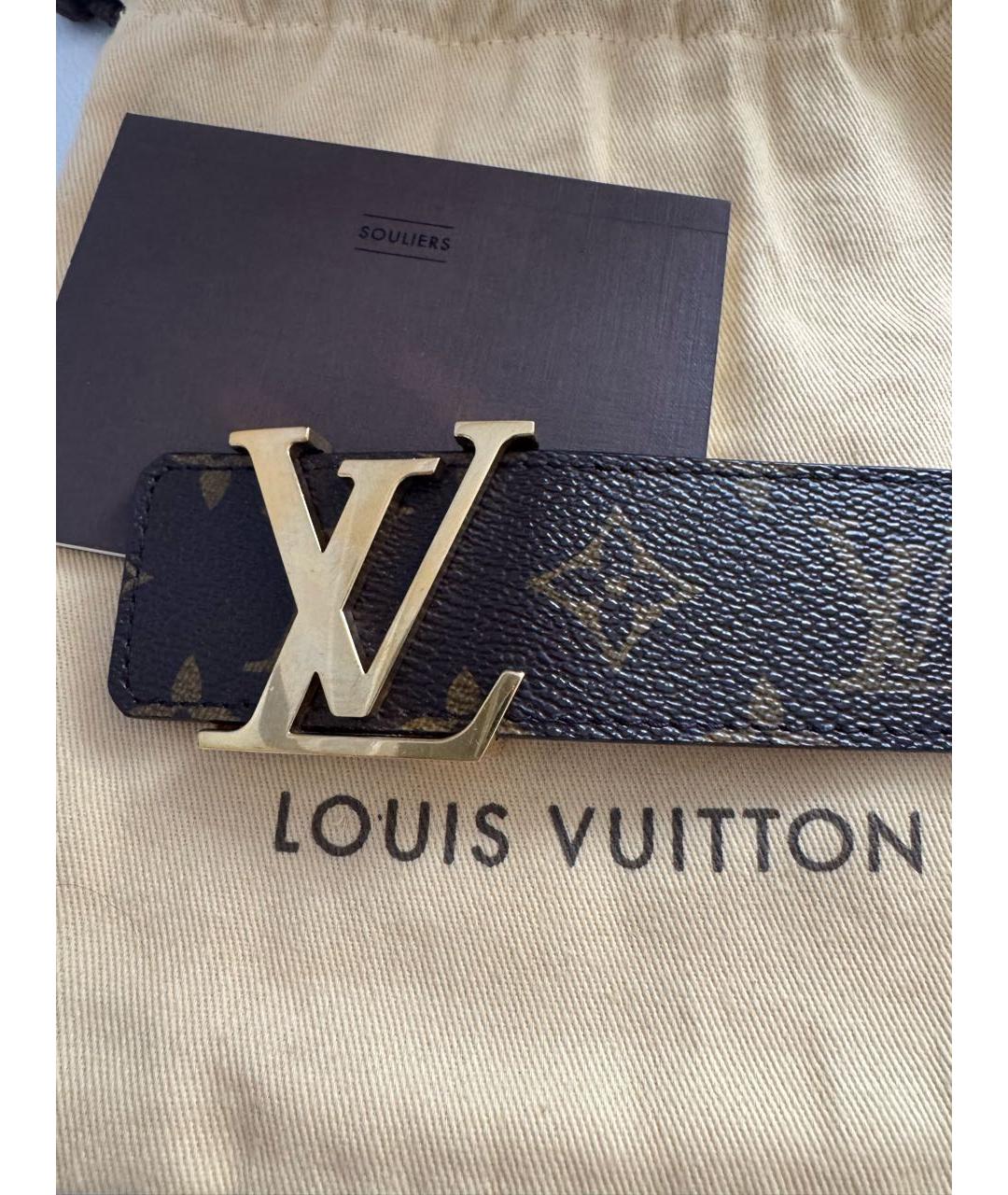 LOUIS VUITTON Коричневый ремень, фото 7