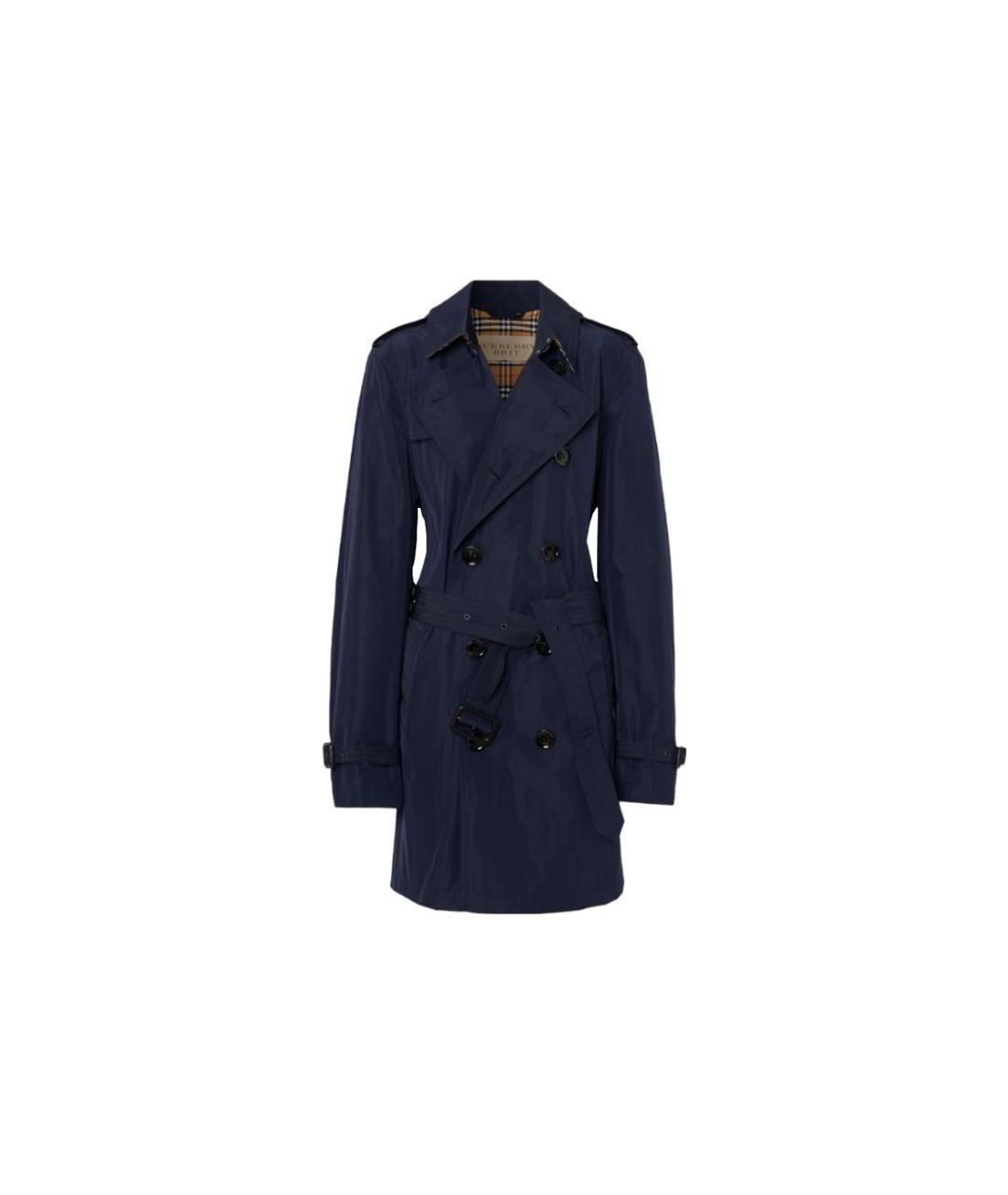 BURBERRY Темно-синий тренч / плащ, фото 1