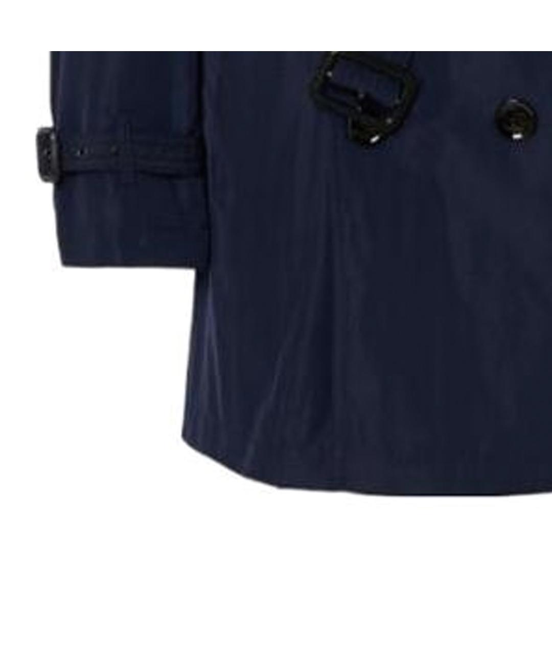 BURBERRY Темно-синий тренч / плащ, фото 4