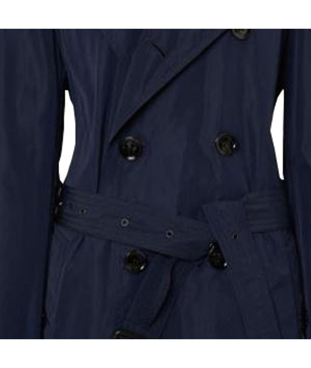 BURBERRY Темно-синий тренч / плащ, фото 3