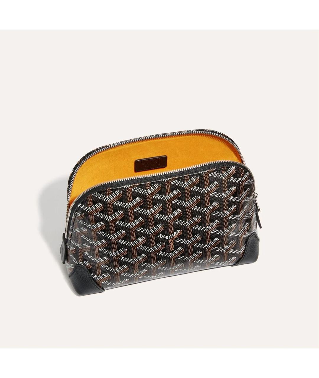 GOYARD Черная кожаная косметичка, фото 4