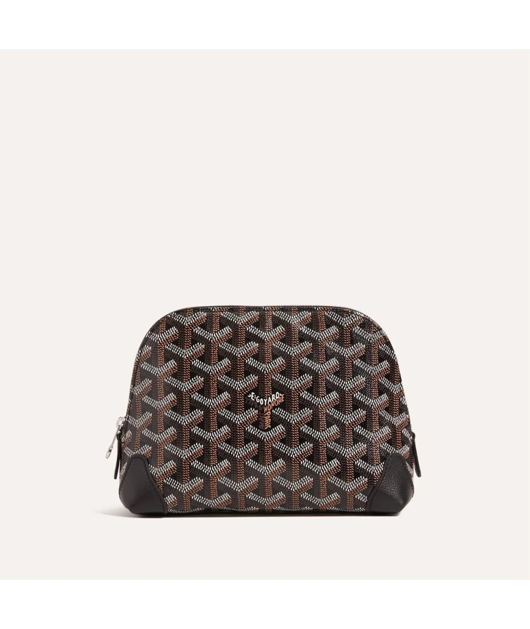 GOYARD Черная кожаная косметичка, фото 5