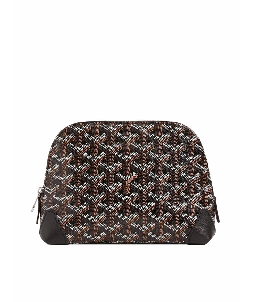 GOYARD Черная кожаная косметичка, фото 1