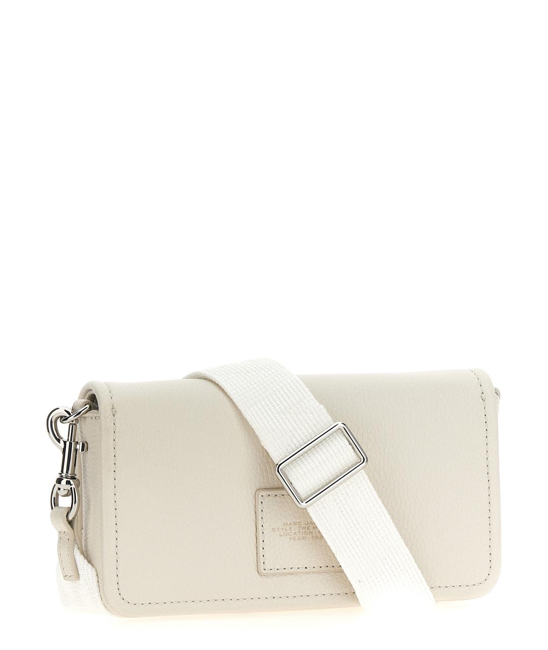 MARC JACOBS Белая кожаная сумка через плечо, фото 2