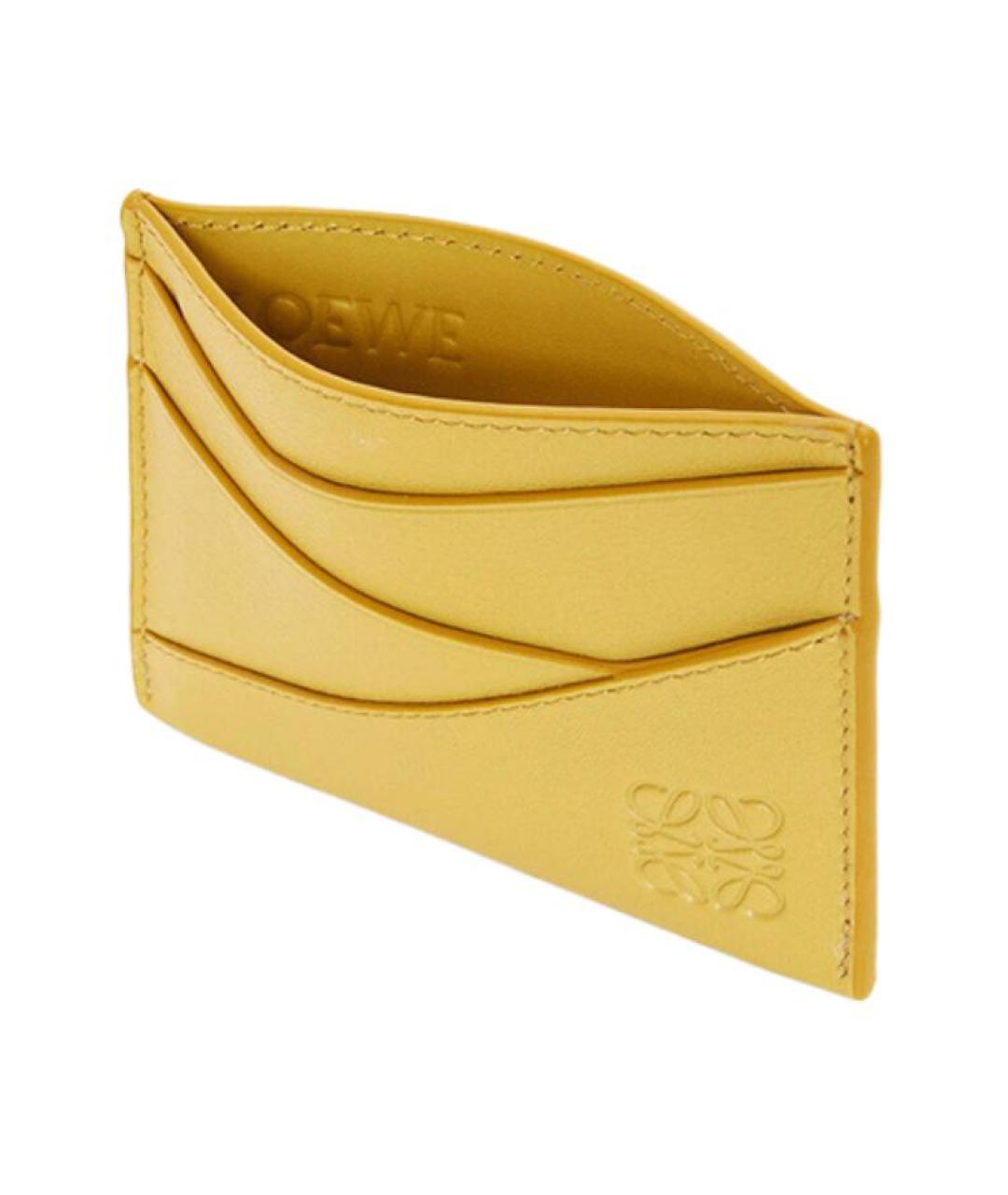 LOEWE Желтый кожаный кардхолдер, фото 3
