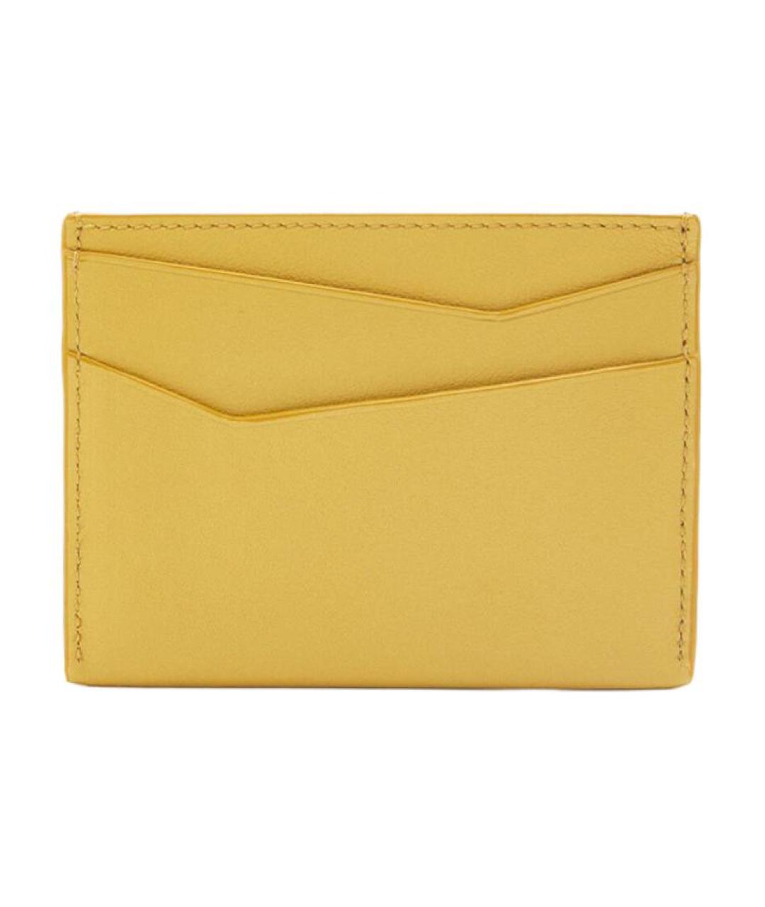 LOEWE Желтый кожаный кардхолдер, фото 2