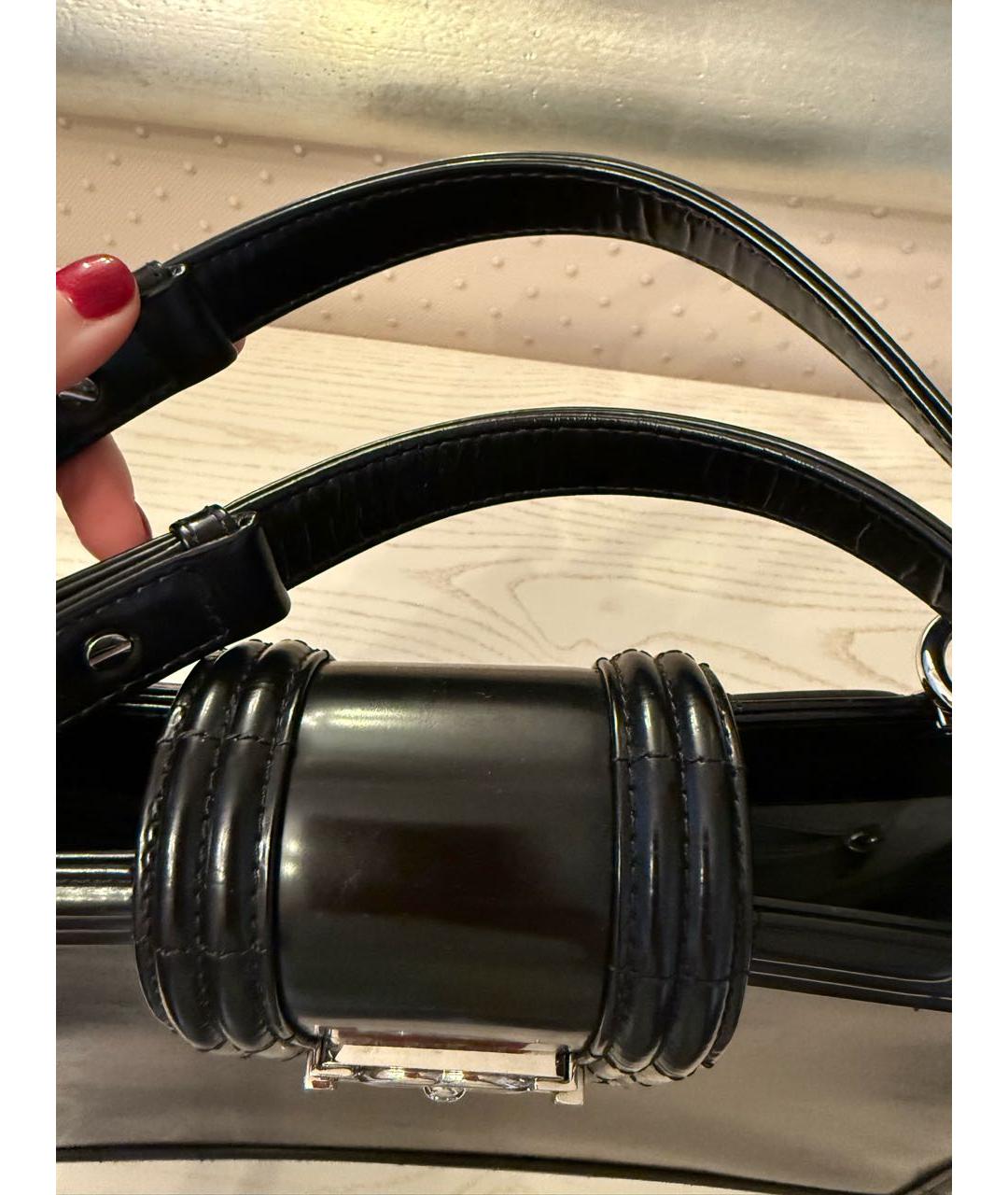 CHANEL Черная кожаная сумка тоут, фото 3