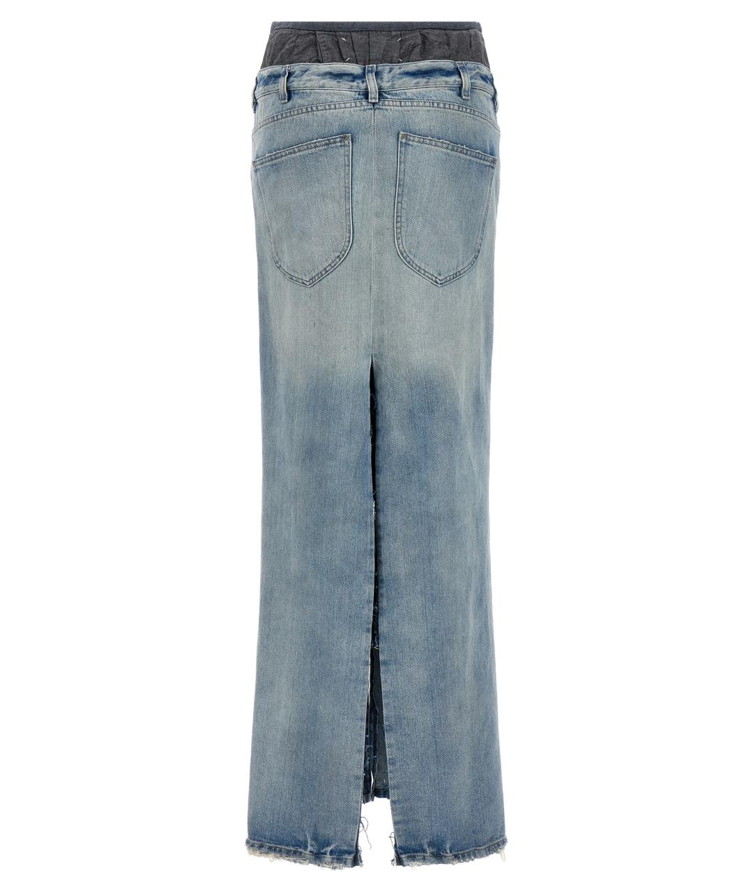 MAISON MARGIELA Мульти хлопковая юбка миди, фото 2