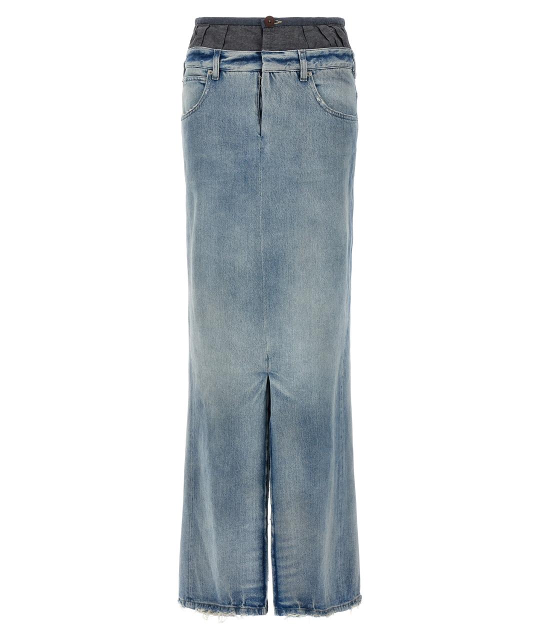 MAISON MARGIELA Мульти хлопковая юбка миди, фото 1