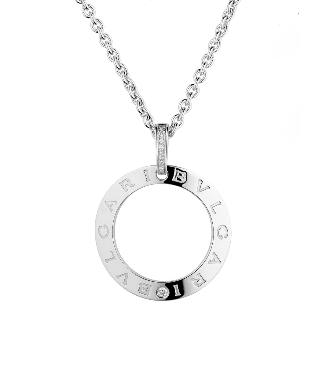 BVLGARI Золотая подвеска из белого золота, фото 1