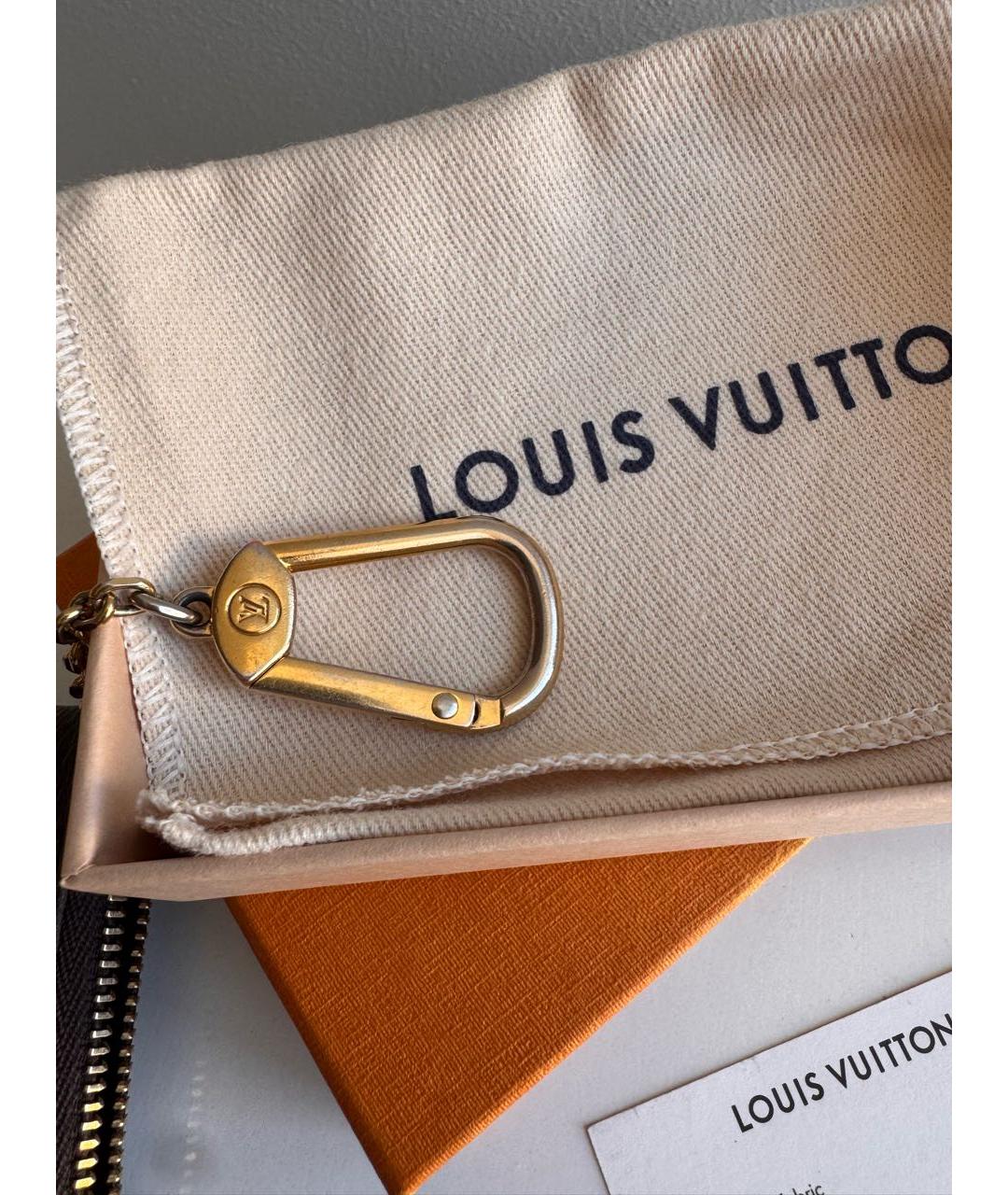 LOUIS VUITTON Коричневая ключница, фото 6