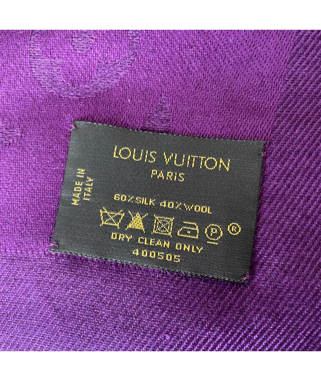 LOUIS VUITTON Фиолетовый платок, фото 3