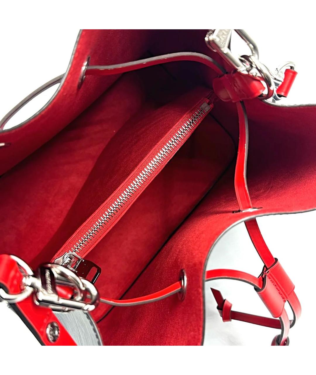 LOUIS VUITTON Темно-синяя кожаная сумка тоут, фото 4
